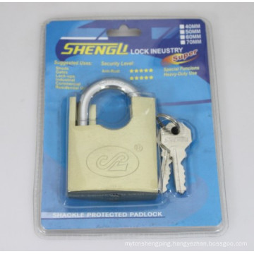 Imitate Brass Shackle Protected Padlock (ISP)